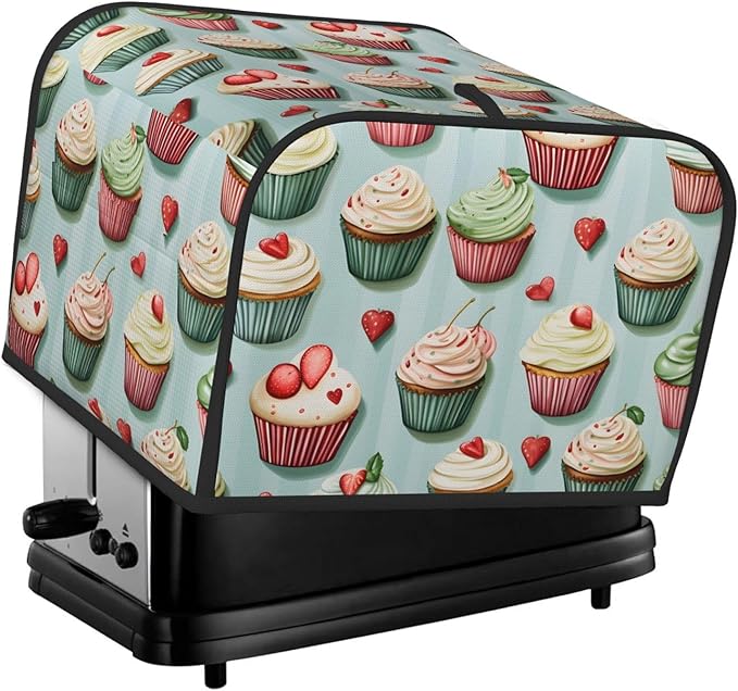 Strawberry Cake 4 Slice Toaster Cover Wide Slot Dustproof Bread Maker Cover Fingerprint Bakeware Protection Kitchen Appliance Cover Toaster Bag