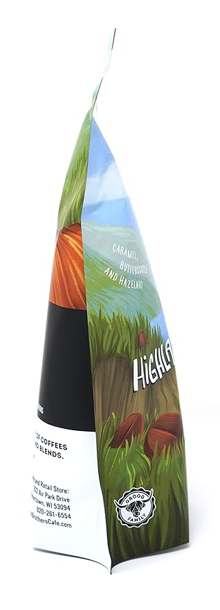 Berres Brothers Highlander Grogg Whole Bean Coffee 2 Pound Package Combination of Caramel, Butterscotch and Hazelnut, 2 LB Whole Bean Coffee Medium Roast