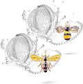 Handmade Tea Ball Infusers - 2pcs, Honey Bee Strainers with Bee Charm Pendant for Loose Leaf Tea