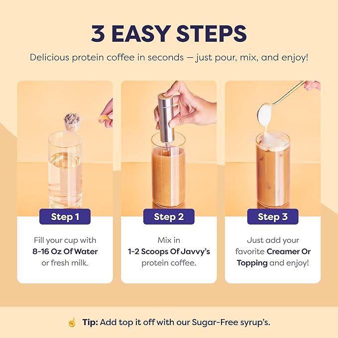 Cookie Dough Protein Iced Coffee - Premium Whey Protein & Instant Iced Coffees - 100% Natural Cold Brew - Zero Artificial Flavors & Sweeteners, 80 mg Caffeine Per Serving, 20 Servings