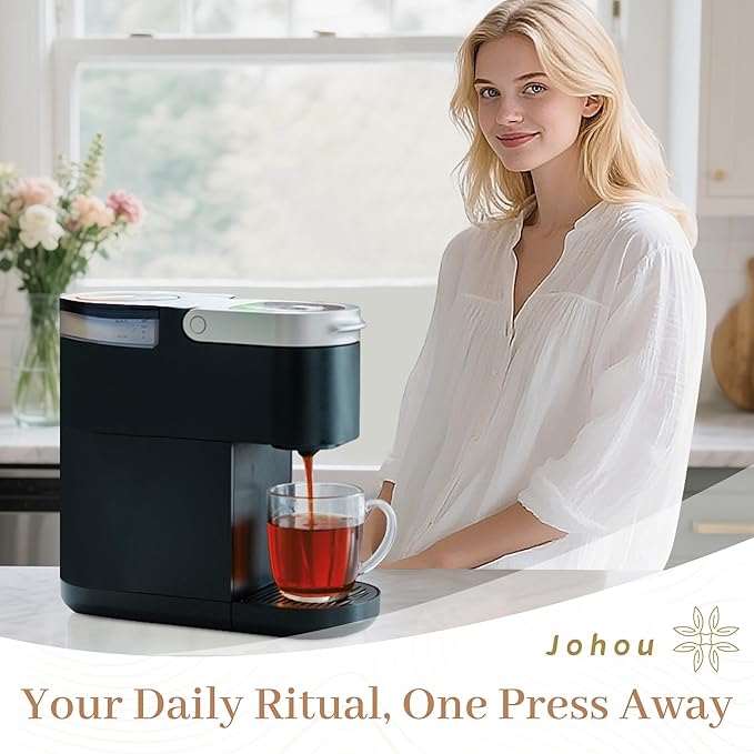 Johou English Breakfast Black Tea Specially Ground Taiwan Tea Full-Flavor Pods, Compatible with All K-Cup Brewers & Keurig 2.0, 24 pods