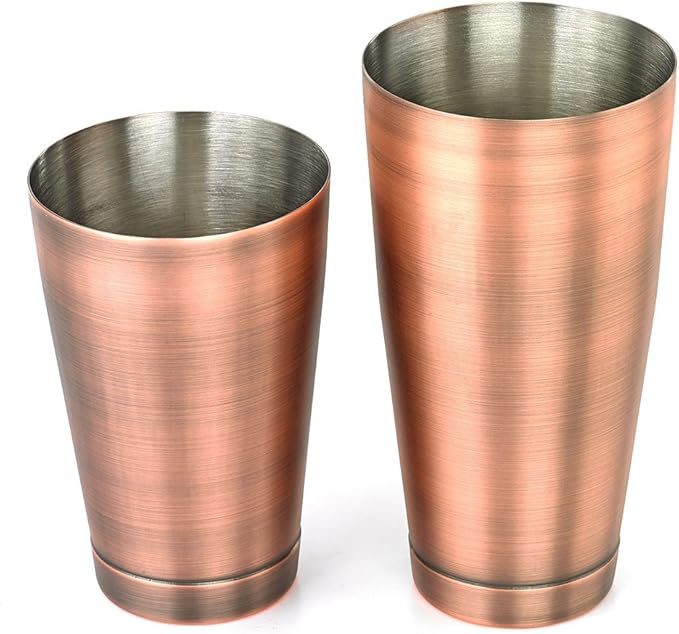 Barfly Cocktail Tin, Set (18 oz and 28 oz), Antique Copper