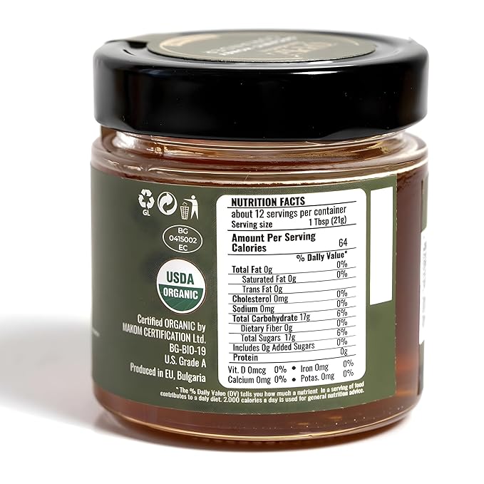 ORPHE Organic Coriander Honey – Clean Simple Natural Sweetener for Coffee, Tea, Matcha and Breakfast, Unheated & Creamed 9oz Glass Jar