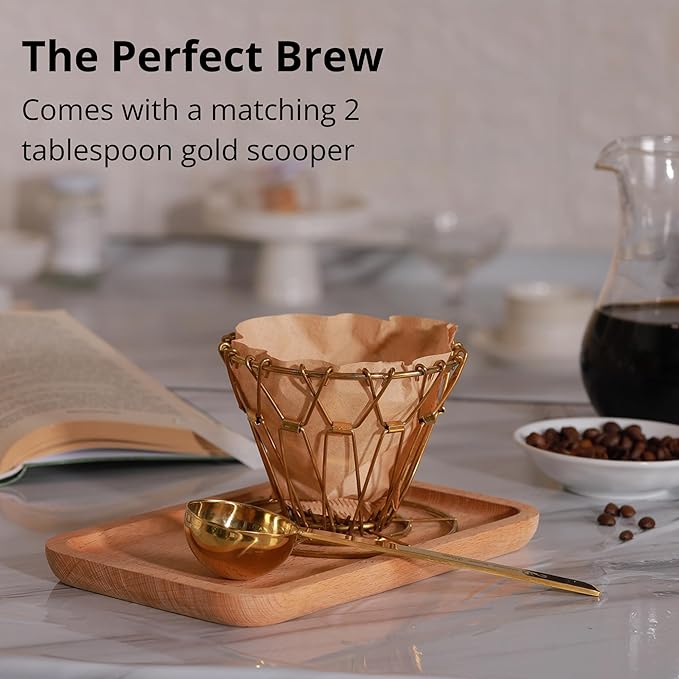 Collapsible Pour Over Coffee Maker - Metal Coffee Dripper Set For Camping & Travel