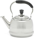 Martha Stewart Kingstree Large 2 Qt Stainless Steel Tea Kettle – Heavy Gauge Durable Whistling Tea Kettle for Stove Top, Easy Pour, Classic Design