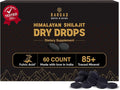 Shilajit Dry Drops | Natural Energy & Stamina | 100% Authentic Himalayan Shilajit Resin in Dry Form | Supports Vitality, Focus & Detox | No Additives or Fillers | 60 Count