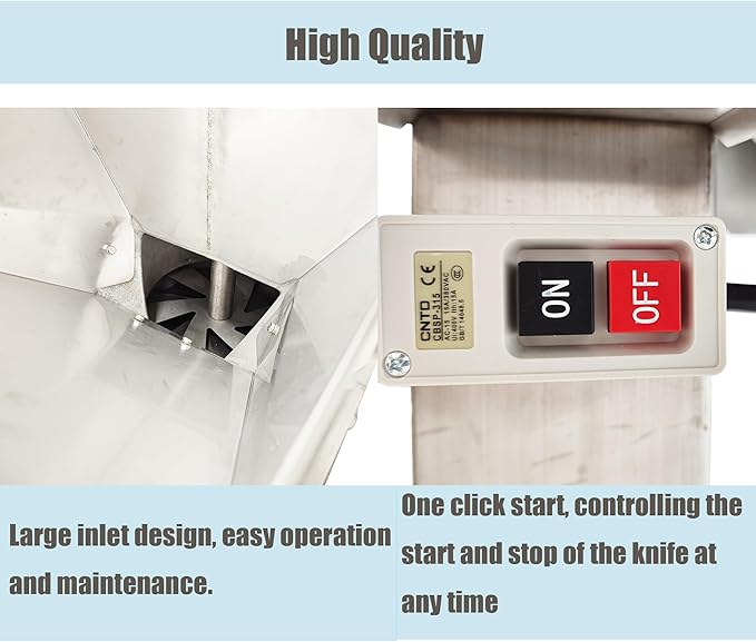 220V Fruit and Vegetable Crusher Shredder Stainless Steel Food Processor Chopper Commercial Fruit Jam Maker Juicer Crushing Machine Electric Grinder for Ginger Garlic Onions Strawberry