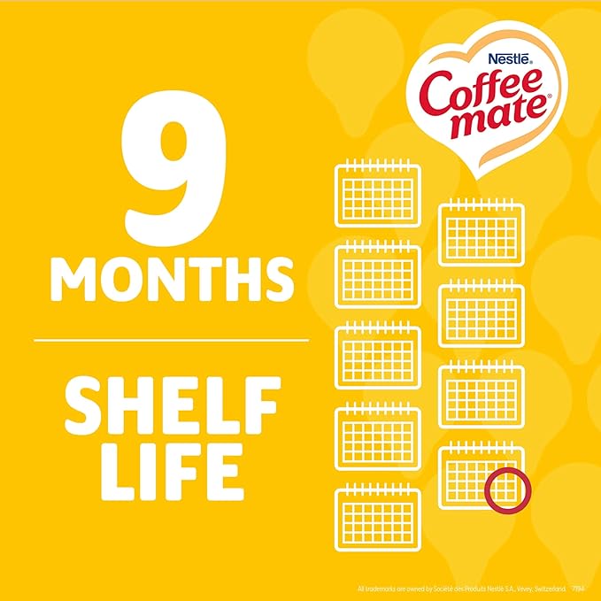 Nestle Coffee mate Coffee Creamer, Zero Sugar Hazelnut, Liquid Creamer Singles, Non Dairy, No Refrigeration, 0.375 fl oz Tubs (Pack of 200)