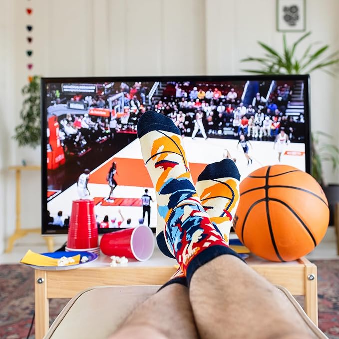 Lavley Funny Socks for Sports Fans and Players - Cool Novelty Gifts for Men, Women, & Teens