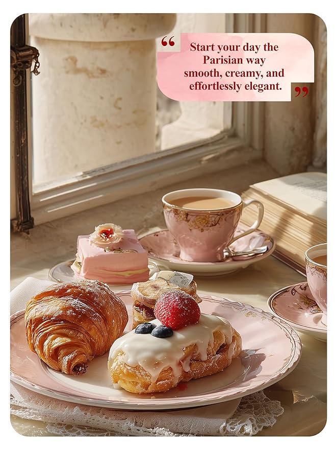 LOOMICA Paris Breakfast Black Tea, Smooth Black Tea Blend with & Natural Lavender, Refreshing Bergamot & Sweet Vanilla, Rich Morning Tea, Perfect with Milk or Honey, No Artificial Sugar Added, 20 Count