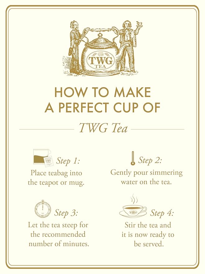 TWG Tea | Tea Taster Selection | 6 Varieties | Exclusive Tea Blends | 30 Hand Sewn Cotton Teabags |Gift Set