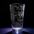 MAP OF EREBOR & THE LONELY MOUNTAIN Engraved 16oz Pint Glass | Inspired by Tolkien Power Ring and Middle Earth | Great Christmas Gift Idea | Unique Elvish Fantasy Wizard Fantasy Decor!