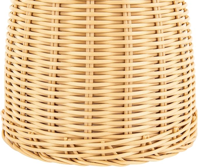 Stainless Steel Coffee Thermal Jug Natural Rattan 1.5L/0.4 Gal Double Walled Vacuum Insualted Jug with Handmade Rattan Body Insulated Thermal Carafe for Hot Liquids Keeping Hot for Home Coffee Shop