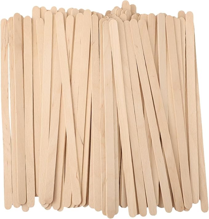 Pomp 5.5" Inch Wooden Coffee Stirrers (500 Pack) | Eco-Friendly & Biodegradable Birchwood Stir Sticks for Hot Drinks, Home, Office, and Breakroom Use