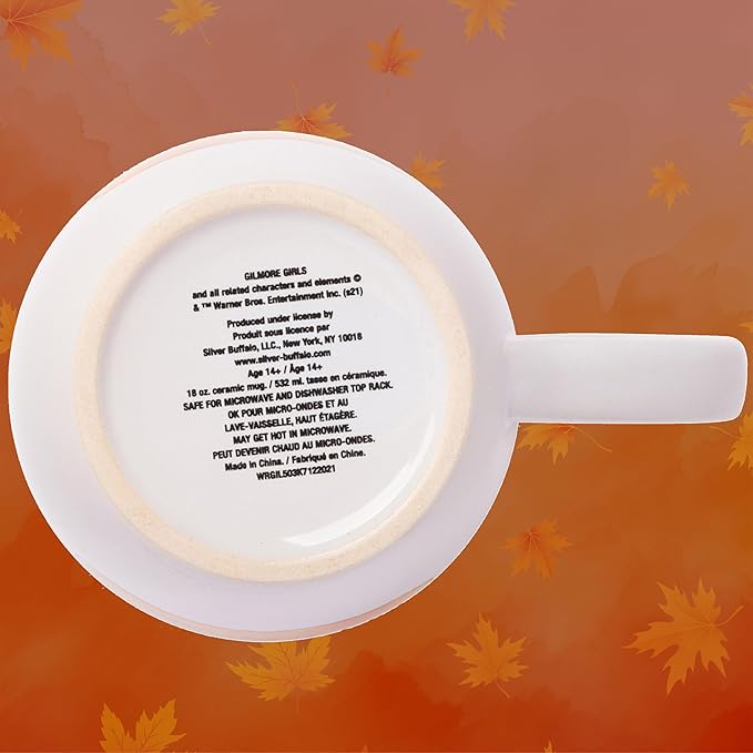 Silver Buffalo Gilmore Girls Luke's Diner Logo Ceramic Coffee Mug, 18 Ounces