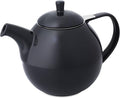 FORLIFE Curve Teapot with Infuser, 45-Ounce, Black Graphite