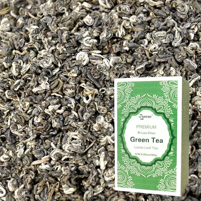 SANRAN Green Tea Loose Leaf Bi Luo Chun, 9.88oz