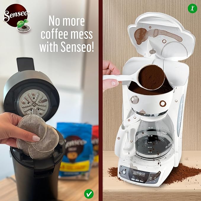 Senseo Classic Medium Roast Coffee Pods – 240 Count (5 Packs) – Smooth & Balanced Flavor with Rich Crema – Compatible with Senseo & PeleCom Machines – Single-Serve Coffee Pads for Fresh, Aromatic Brew