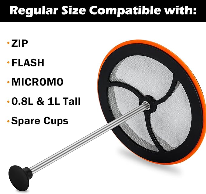 Silicone French Press Coffee Maker – Compact & Durable for Camping and Outdoor Use – Regular Size