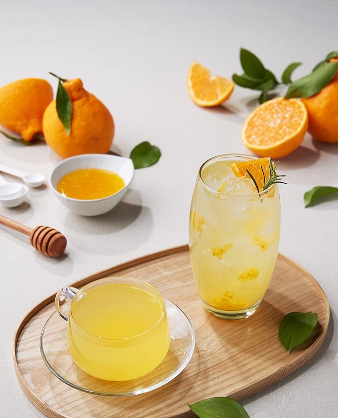 Damtuh Honey Jeju Hallabong Tea 2.2lb (35.3 fl oz) – Traditional Korean Tangerine Marmalade Preserve, Sweet Honey Fruit Tea