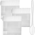 300 Pcs Extra Long Spoons for Ice Cream Floats Plastic Sundae Spoons Bulk 8 Inch Long Handle Spoon Heavy Duty for Ice Cream Milkshakes Tea Cocktails Root Beer Float and Tall Beverages (Clear)