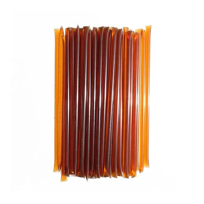 Bees Knees Clover Raw Honey Sticks, 50 Count of Raw Honey Sticks for Tea, Made in the USA, Sweet & Delicious, Pure & All Natural, Unfiltered & Gluten Free, 50 Straws