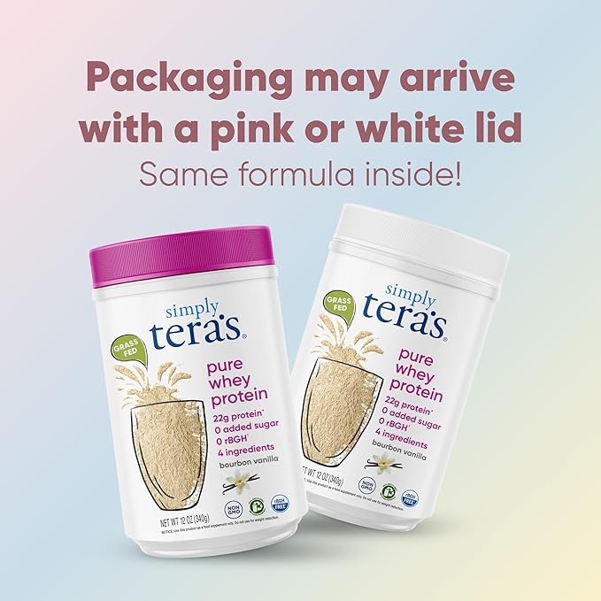 tera's: Simply Pure/rBGH-Free Whey Protein, Bourbon Vanilla, 24 oz