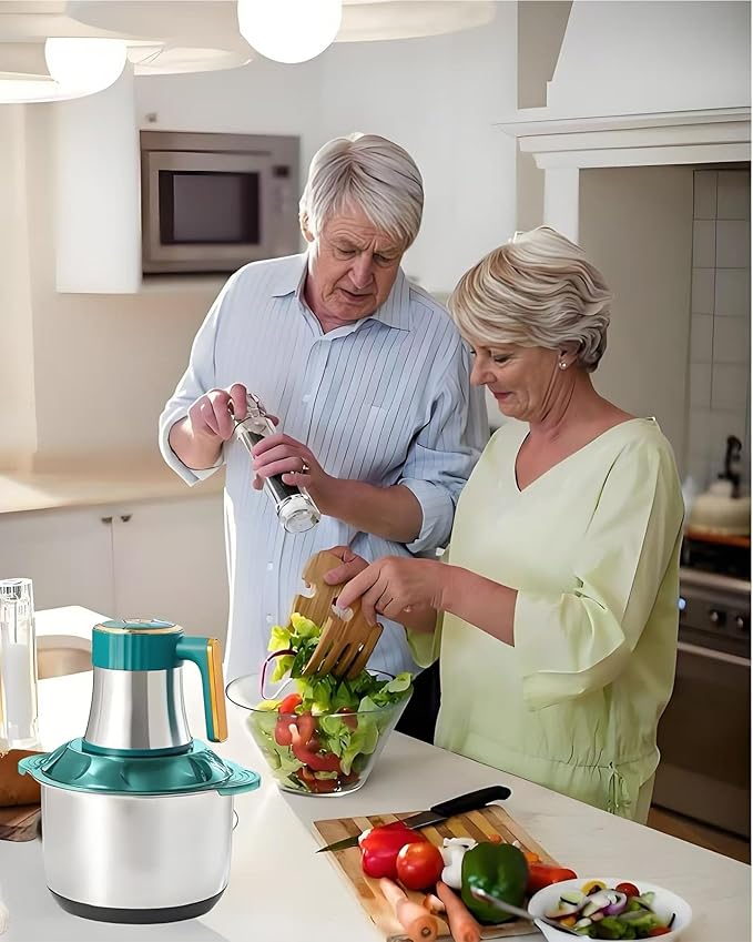 5L Electric Meat Grinder, Stainless Steel Dough Machine, 500w Powerful Food Processing Machine, Used For Dough Mixing, Onion, Meat, Nuts, Fruits, Garlic And Vegetables