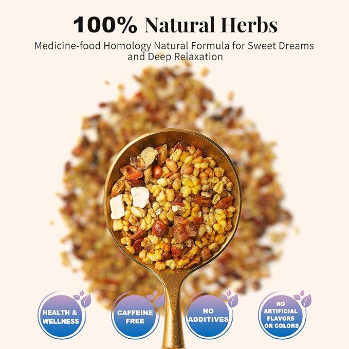 Leafberry Herbal Tea Sampler (Sleep Tea) - 10 Caffeine-Free Decaf Pyramid Bags | Relaxing Bedtime Gift Set for Women & Men | Promote Sleep and Calm the Mind
