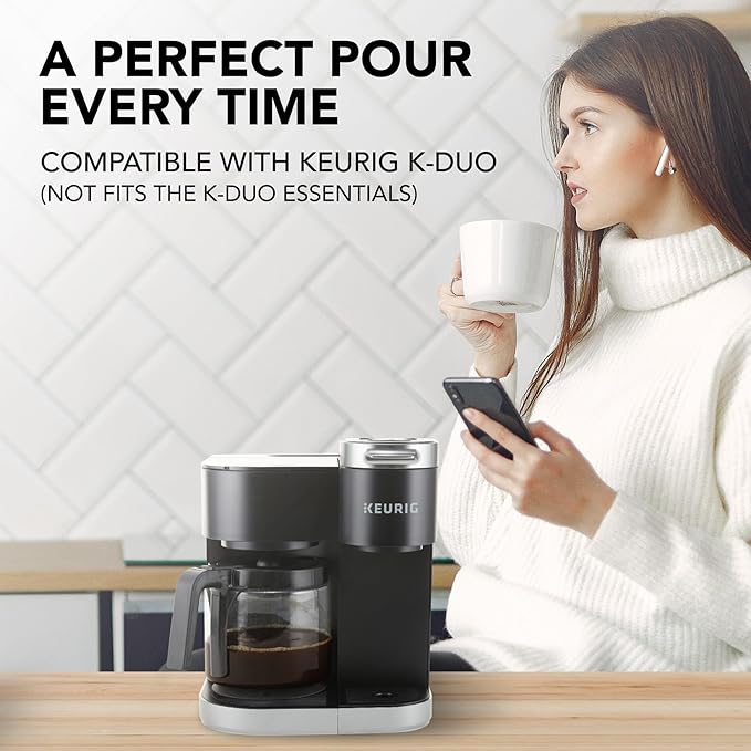 12-Cup Carafe Replacement Only Compatible with keurig-K Duo Single Serve 5100 Model Will Not Fit keurig-K Duo Essentials Single Serve Coffee Maker and K-Duo Hot & Ice