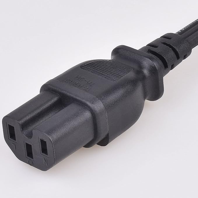 3 Ft Replacement Power Cord - Coffee Pot Replacement Part Suitable for Farberware Percolator Cord - Electric Cord for Computer, Monitor, TV - 16 AWG Heavy Duty 1875W 105C 15A 3 Prong Grounded, Black
