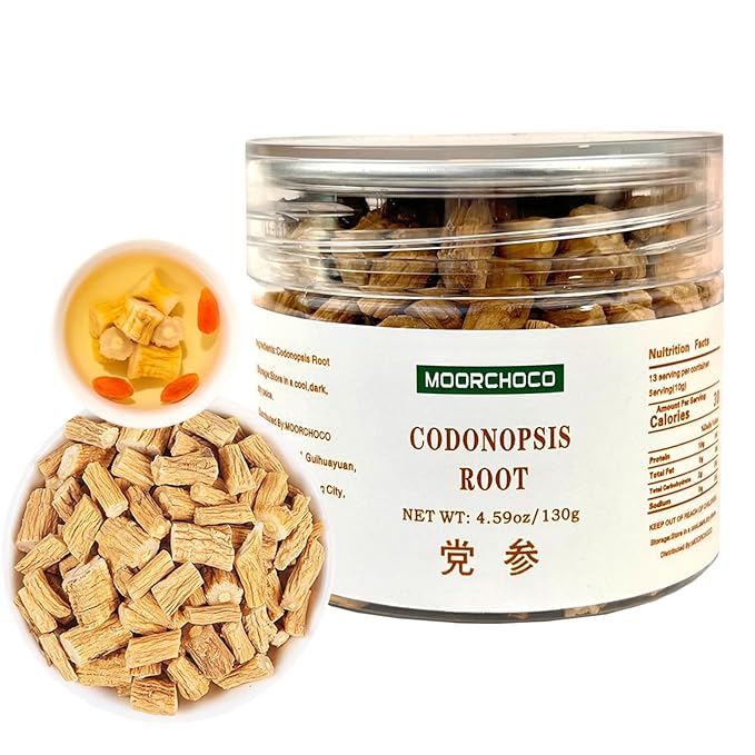 Codonopsis root-Pure and Natural Herbal Tea -Chinese herbal medicine- 党参 4.59oz/130g (Codonopsis root)