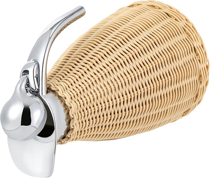 Stainless Steel Coffee Thermal Jug Natural Rattan 1.5L/0.4 Gal Double Walled Vacuum Insualted Jug with Handmade Rattan Body Insulated Thermal Carafe for Hot Liquids Keeping Hot for Home Coffee Shop