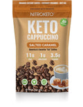 Keto Cappuccino - Salted Caramel - Keto Instant Coffee Mix with MCT Oil - Low Carb/High Fat, Organic Coffee Supports Ketosis - Energy Coffee - No Sugar - Made in USA – 28 Servings