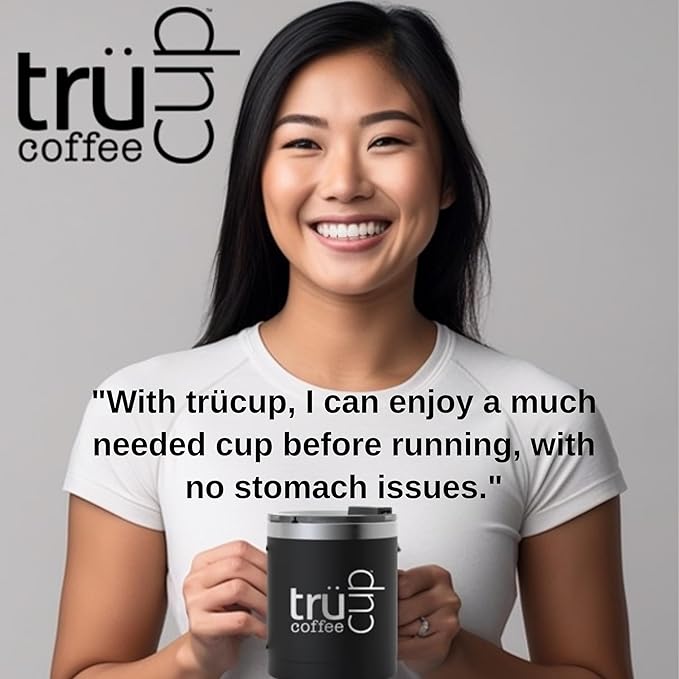 trücup Low Acid Coffee, Ground Coffee Medium Roast - Drip Grind 2 LB, Natural Water&Steam Process 60% Less Acid, Smooth Flavor, Stomach-Friendly Rich in Antioxidants