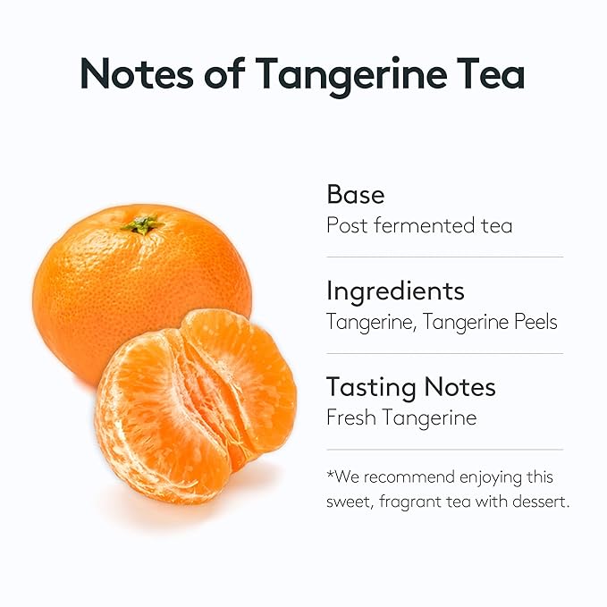OSULLOC Tangerine Tea (Refreshing Jeju Tangerine Flavor) | Korean Premium Blended Tea Bag | Sweet Fruit Tea | 20 Count Tea Bags, 1.76oz