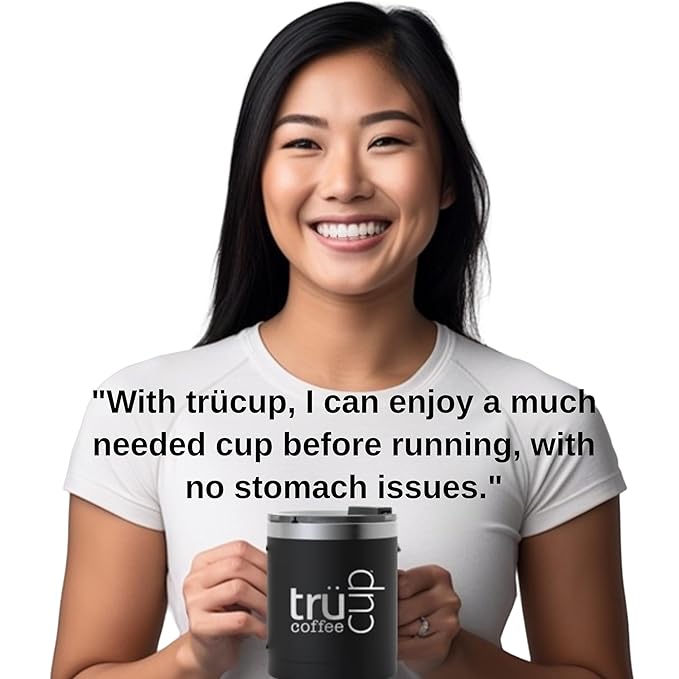 trücup Low Acid Coffee, Whole Bean Coffee Medium Roast 5 LB, Natural Water&Steam Process (60% Less Acid), Smooth Flavor, Stomach-Friendly Rich in Antioxidants