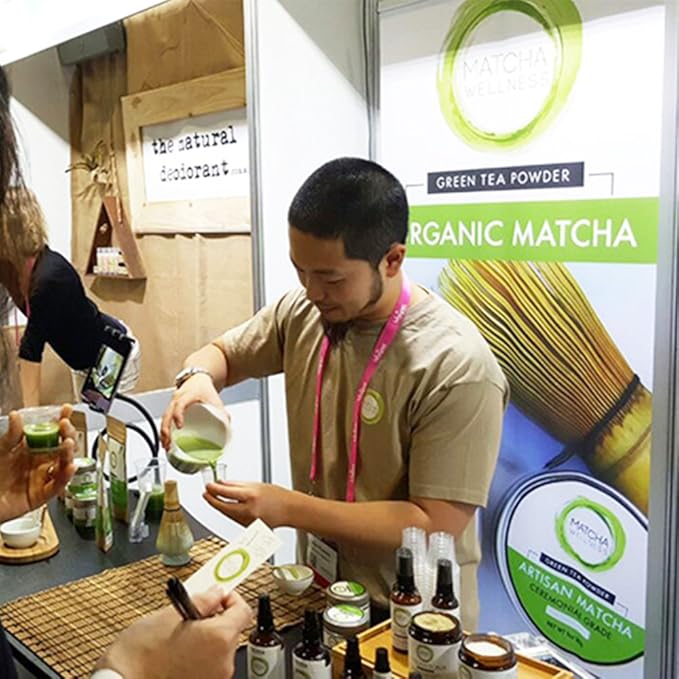 Matcha Wellness Superior Culinary Grade Organic Matcha Powder – 3.5oz Authentic Japanese Green Tea Powder from Kyoto – Perfect for Matcha Lattes, No Additives, Unsweetened