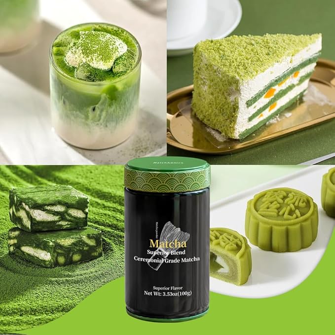 MatchAdmire Matcha Superior Ceremonial Blend – First Harvest Ceremonial Grade Matcha Green Tea Powder (3.53 Ounce (Pack of 1))