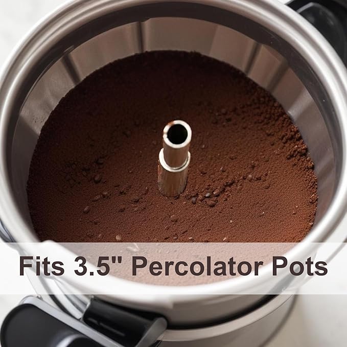 200Pcs Disc Coffee Filters, 3.5in Natural Percolator Coffee Filters for Percolator Coffee Pot and Flat Bottom Basket