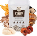 Mushroom Coffee | 6 Adaptogen Mushrooms | Premium Instant Coffee with Benefits of Lion's Mane, Chaga & Turkey Tail for Better Focus, Immune Support, Energy, Digestion & Skin | 30 Servings