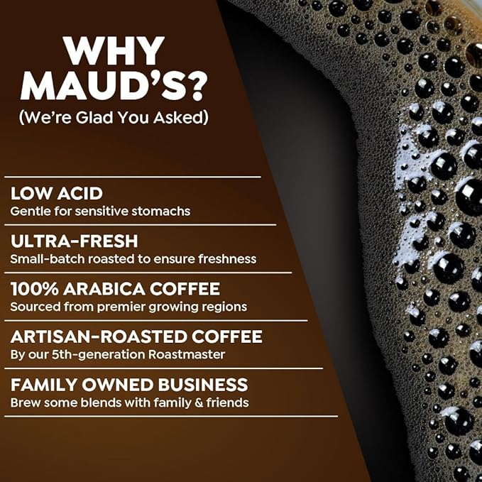 Maud's Decaf Dark Roast Coffee Pods, 100 ct, Decaffeinated Recyclable Single Serve Pods – 100% Arabica, Compatible with Keurig K Cups Maker