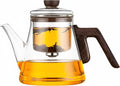 Small 25.4oz Enchanted Glass Teapot, YJX Magnetic Brewing Tea Pot Designed for Convenience, Witchcraft Magic Tea with Infuser for Loose Leaf and Herbal Teas(750ml)
