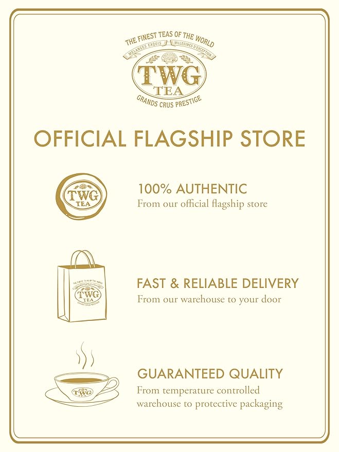 TWG Tea | Follow Me Tea | Green Tea | Ginseng & Pineapple | 15 Hand Sewn Cotton Teabags | Gift Set