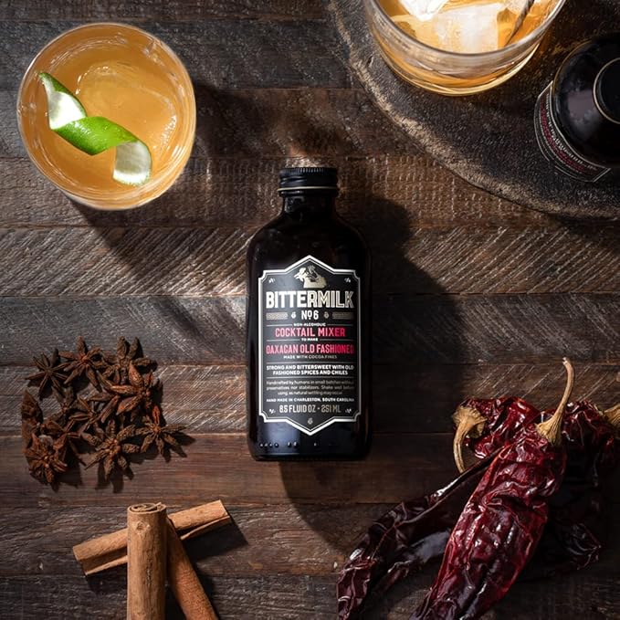Bittermilk No.6 Oaxacan Old Fashioned Mix – Old Fashioned Syrup - All Natural Handcrafted Cocktail Mixer – Makes 17 Drinks