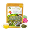 Dried Lotus Plumule, 7.04 Oz, Re-steep Herbal Tea, Refreshing & Fragrant, Mind Calm & Relax, No Additives, No Caffeine, Vietnamese Roasted Lotus Seed Core, Vacuum Sealed