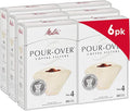 Melitta #4 Pour-Over Cone Coffee Filters, Beige, 80 Count (Pack of 6) 480 Total Filters Count