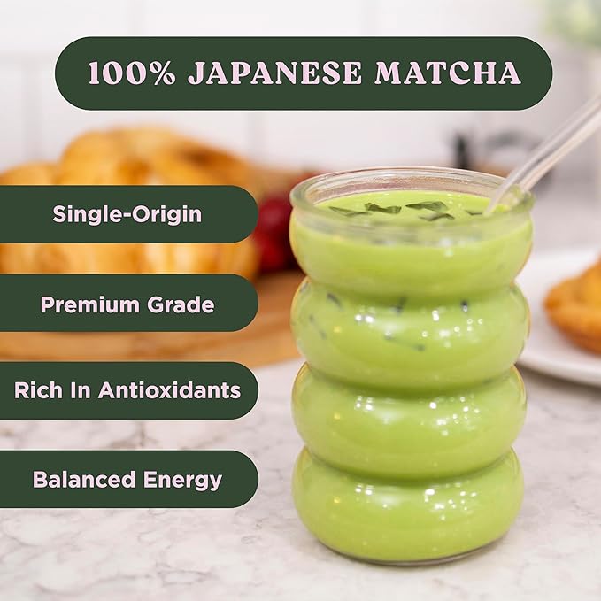 The Harmony Matcha Lavender (10 Sticks) Premium Japanese Matcha Powder, Rich in Antioxidants & L-Theanine, Sweetened with Organic Sugar, No Preservatives