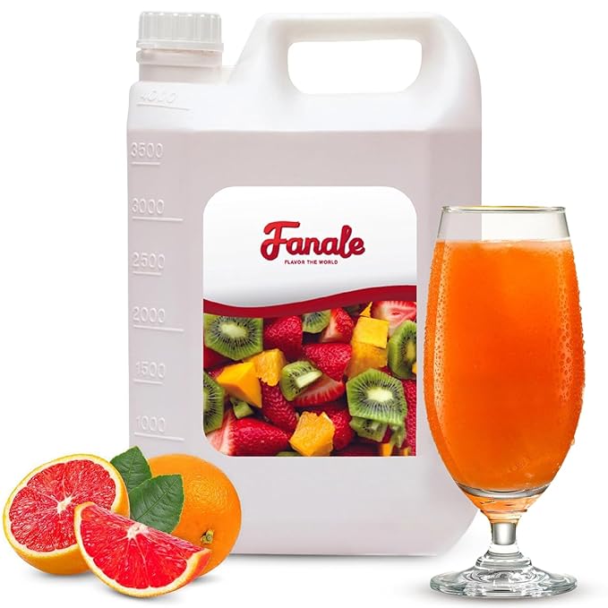 Fanale Premium Flavoring Concentrated Syrup for Bubble Tea 11 lb | Grapefruit Flavor Syrup | for Boba Tea, Smoothies, Slushes, Desserts | 11lb | SRP200