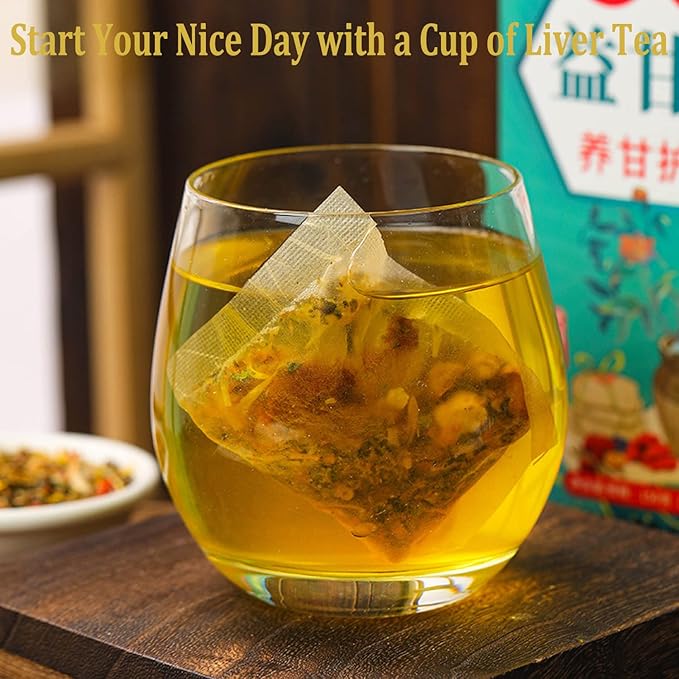 Nourishing Liver Tea，Daily Liver Nourishing Tea with 18 Different Herbs for Healthy Liver (3 Boxes 90 Bags)